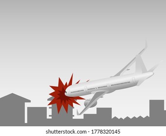 The aircraft swooped down into the settlement