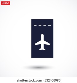 Aircraft ticket icon