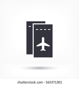 Aircraft ticket icon