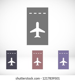 Aircraft ticket Vector icon