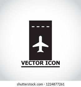 Aircraft ticket Vector icon