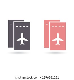 Aircraft ticket Vector icon