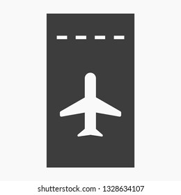 Aircraft ticket Vector icon