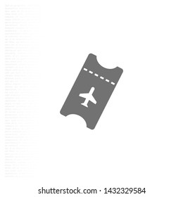 Aircraft ticket Vector icon . Lorem Ipsum Illustration design