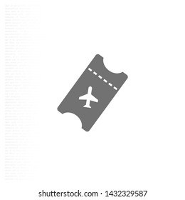 Aircraft ticket Vector icon . Lorem Ipsum Illustration design