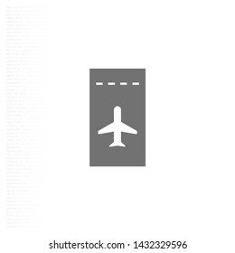 Aircraft ticket Vector icon . Lorem Ipsum Illustration design