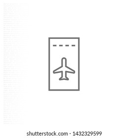 Aircraft ticket Vector icon . Lorem Ipsum Illustration design