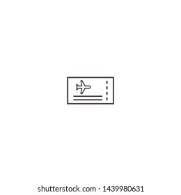 Aircraft ticket Vector icon . Lorem Ipsum Illustration design