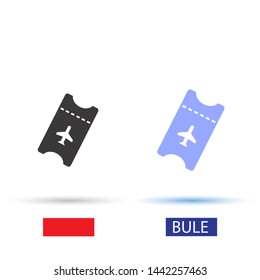 Aircraft ticket Vector icon . Lorem Ipsum Illustration design