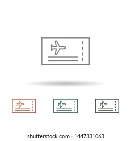 Aircraft ticket Vector icon . Lorem Ipsum Illustration design