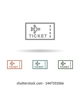 Aircraft ticket Vector icon . Lorem Ipsum Illustration design