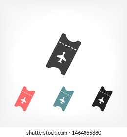Aircraft ticket Vector icon . Lorem Ipsum Illustration design