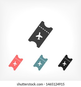 Aircraft ticket Vector icon . Lorem Ipsum Illustration design