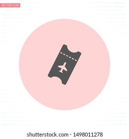 Aircraft ticket Vector icon . Lorem Ipsum Illustration design