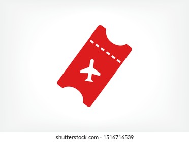 Aircraft ticket Vector icon . Lorem Ipsum Illustration design