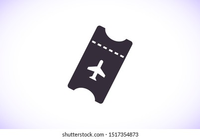 Aircraft ticket Vector icon . Lorem Ipsum Illustration design