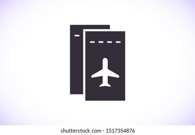 Aircraft ticket Vector icon . Lorem Ipsum Illustration design