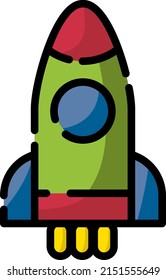 Aircraft toy, illustration, vector on a white background.