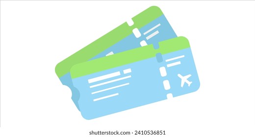 Aircraft trip entry coupon airline airport.Ticket coupon travel, booking service.Vector illustration.