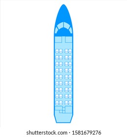 Aircraft Types Pax Passengers Seat Chair Stock Vector (Royalty Free ...