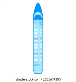 Aircraft Types Pax Passengers Seat Chair Stock Vector (Royalty Free ...