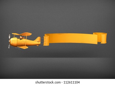 Aircraft vector banner
