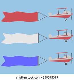Aircraft, vector banner