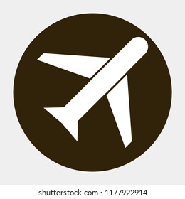 aircraft vector icon 10 eps