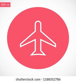 aircraft vector icon 10 eps