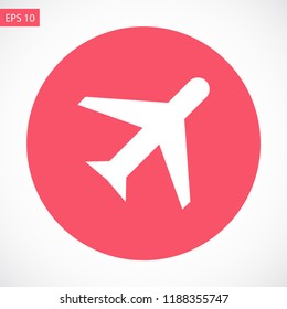 aircraft vector icon 10 eps