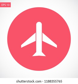 aircraft vector icon 10 eps