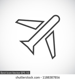 aircraft vector icon 10 eps