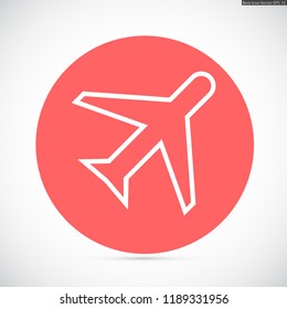 aircraft vector icon 10 eps