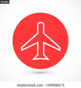 aircraft vector icon 10 eps