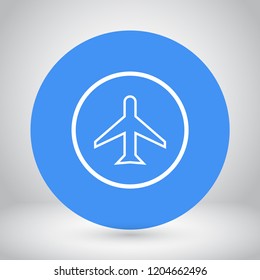aircraft vector icon 10 eps