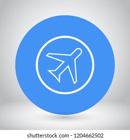 aircraft vector icon 10 eps