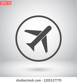 aircraft vector icon 10 eps