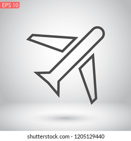 aircraft vector icon 10 eps