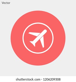 aircraft vector icon 10 eps