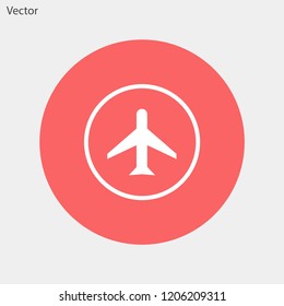 aircraft vector icon 10 eps