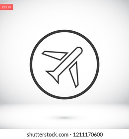 aircraft vector icon 10 eps
