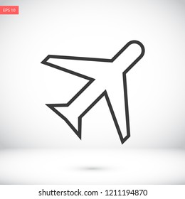 aircraft vector icon 10 eps