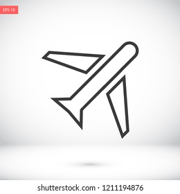 aircraft vector icon 10 eps