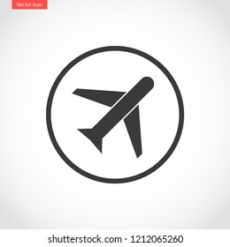 aircraft vector icon 10 eps