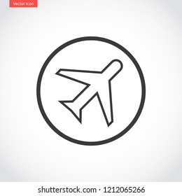 aircraft vector icon 10 eps