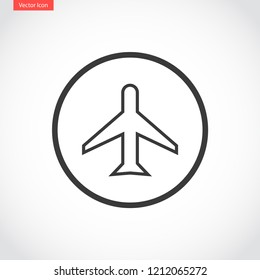 aircraft vector icon 10 eps