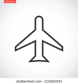 aircraft vector icon 10 eps