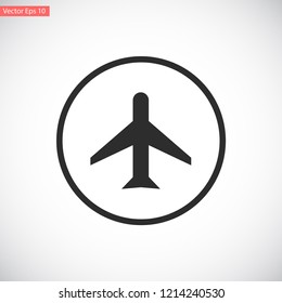 aircraft vector icon 10 eps