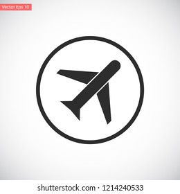 aircraft vector icon 10 eps