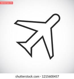 aircraft vector icon 10 eps